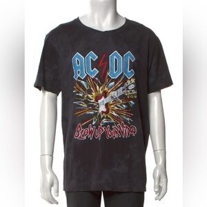 Gucci AC/DC Graphic Print Distressed T-Shirt Mens Size XXL